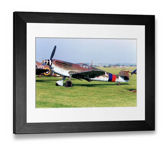 Framed Print : Hispano HA.1112-M1L Buchon G-BOML / Red 3 Framed Print : Hispano HA.1112-M1L Buchon G-BOML / Red 3