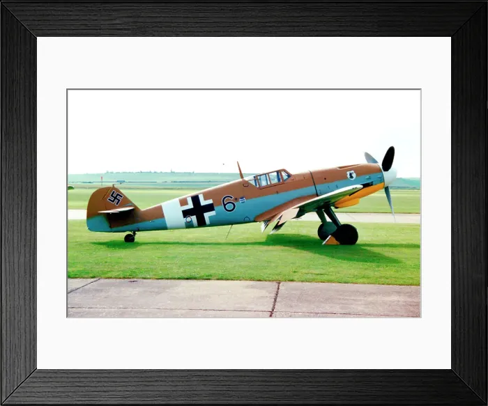 Framed Print : Messerschmitt Bf 109G-2 G-USTV / Black 6 Framed Print : Messerschmitt Bf 109G-2 G-USTV / Black 6