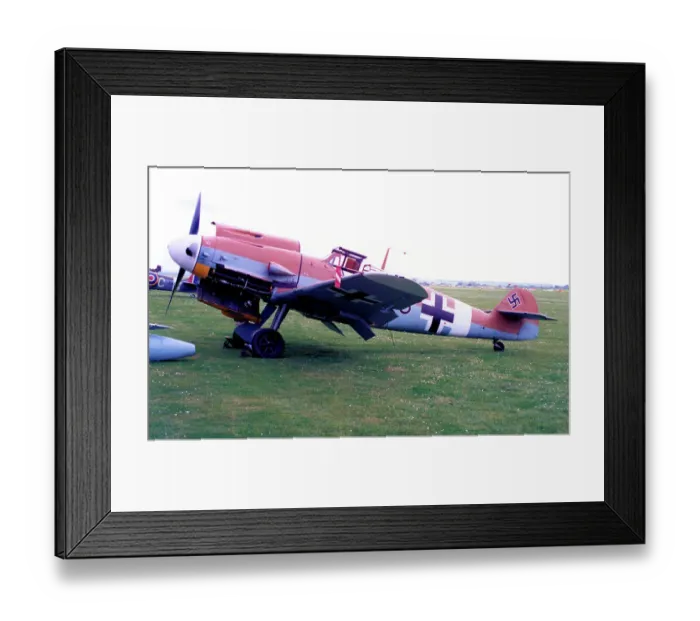 Framed Print : Messerschmitt Bf 109G-2 G-USTV / Black 6 Framed Print : Messerschmitt Bf 109G-2 G-USTV / Black 6