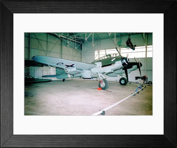 Framed Print : Messerschmitt Me 410 8483M / 3U+CC Framed Print : Messerschmitt Me 410 8483M / 3U+CC