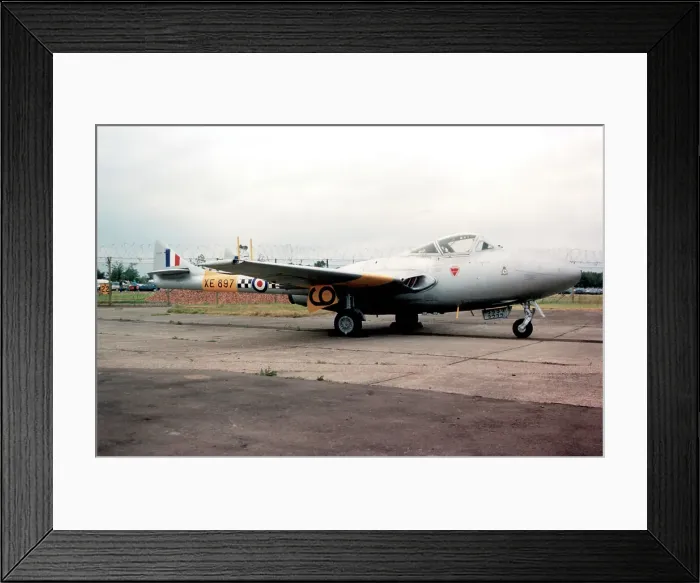 Framed Print : de Havilland DH.115 Vampire T.55 G-DHVV / XE897 Framed Print : de Havilland DH.115 Vampire T.55 G-DHVV / XE897