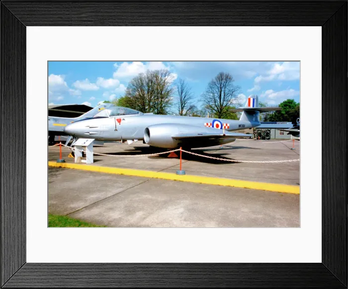 Framed Print : Gloster Meteor F(TT).8 7825M  /  WK991