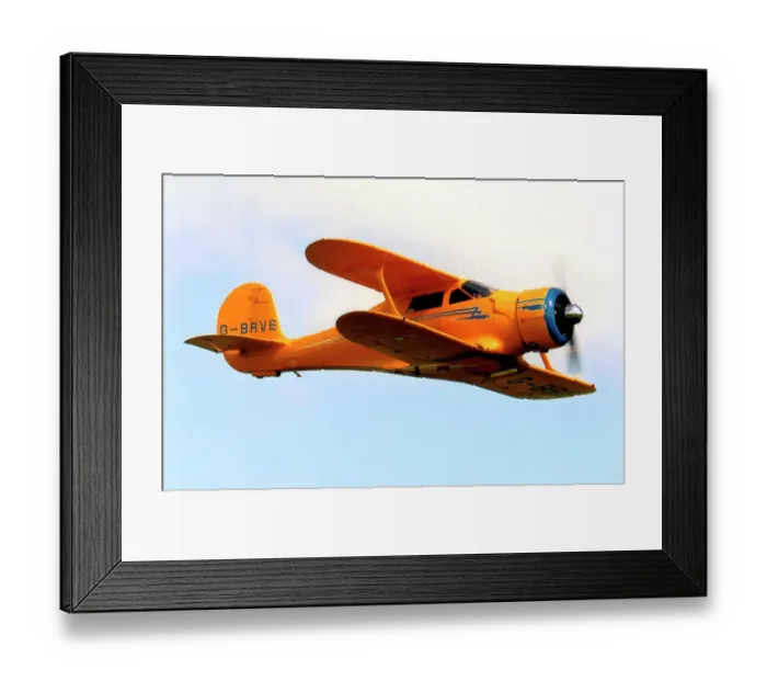 Framed Print : Beech 17 Staggerwing G-BRVE Framed Print : Beech 17 Staggerwing G-BRVE