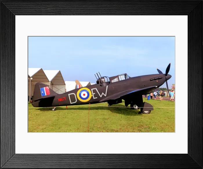 Framed Print : Boulton Paul Defiant 1 8370M / N1671 Framed Print : Boulton Paul Defiant 1 8370M / N1671