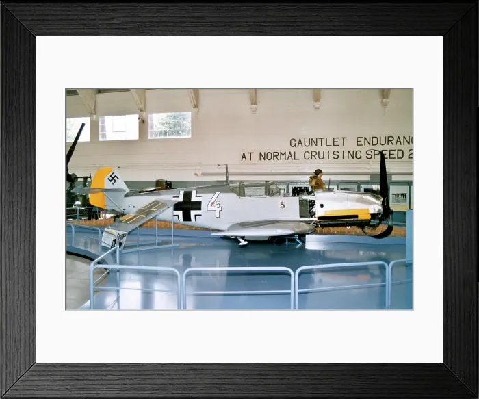 Framed Print : Messerschmitt Bf 109E-4 1190 / 4 White Framed Print : Messerschmitt Bf 109E-4 1190 / 4 White