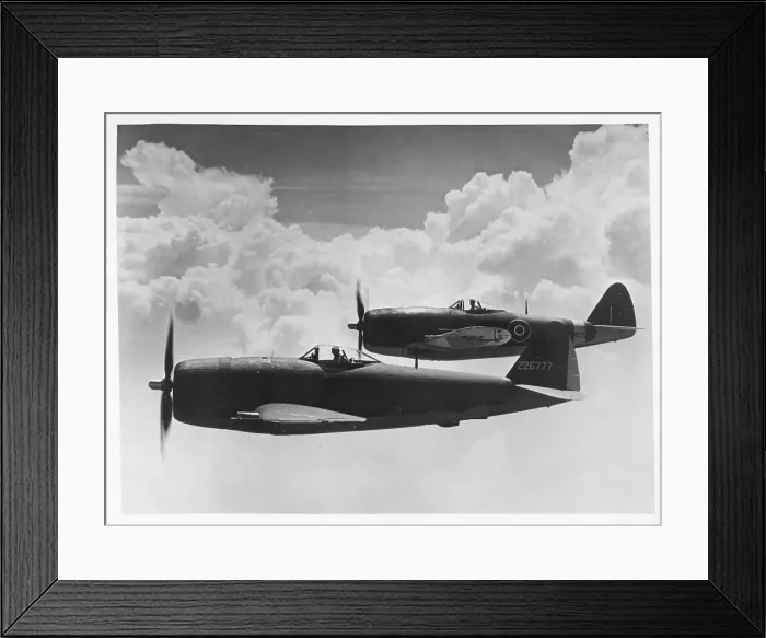 Framed Print : Republic P-47D Thunderbolt 42-26777 and RAF Thunderbolt MkII Framed Print : Republic P-47D Thunderbolt 42-26777 and RAF Thunderbolt MkII