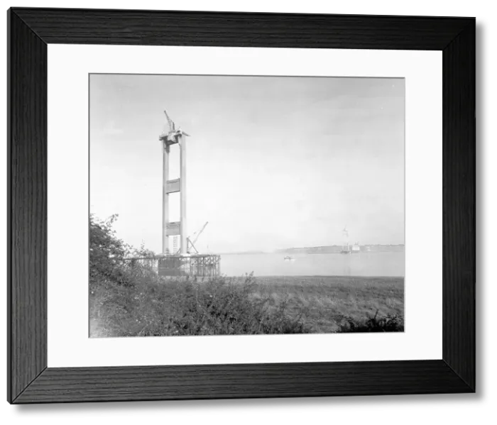 Framed Print : Building the Severn Bridge Framed Print : Building the Severn Bridge