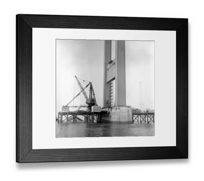 Framed Print : Building the Severn Bridge Framed Print : Building the Severn Bridge