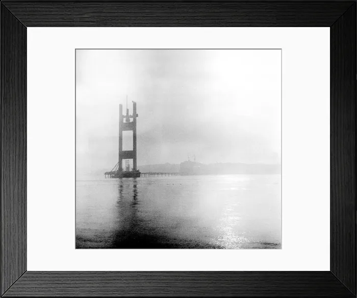 Framed Print : Building the Severn Bridge Framed Print : Building the Severn Bridge