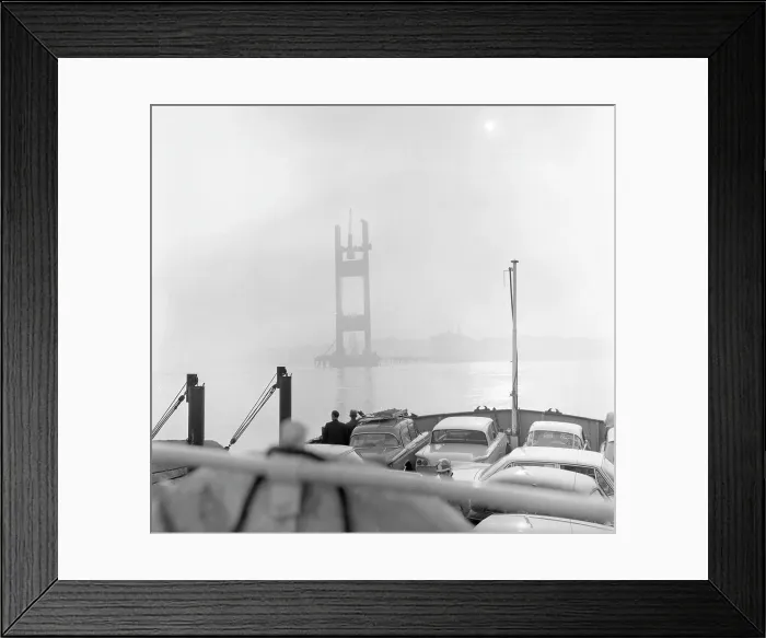 Framed Print : Building the Severn Bridge Framed Print : Building the Severn Bridge