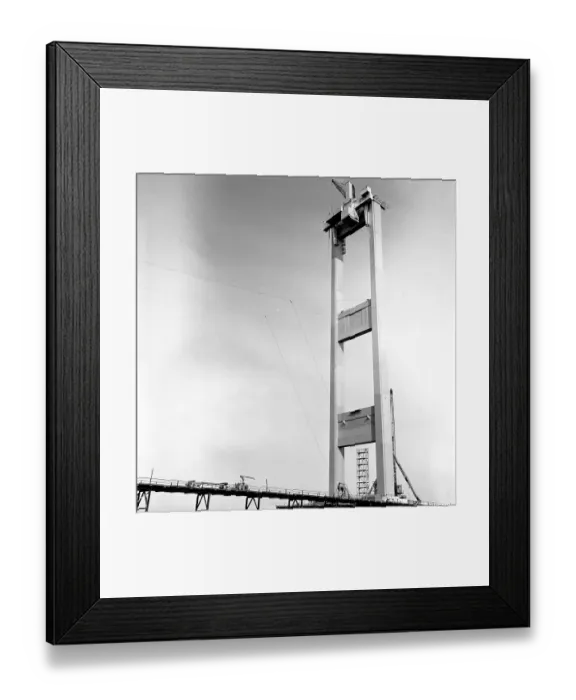 Framed Print : Building the Severn Bridge Framed Print : Building the Severn Bridge