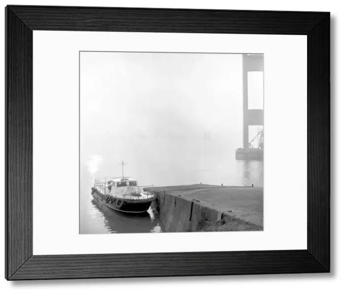 Framed Print : Building the Severn Bridge Framed Print : Building the Severn Bridge
