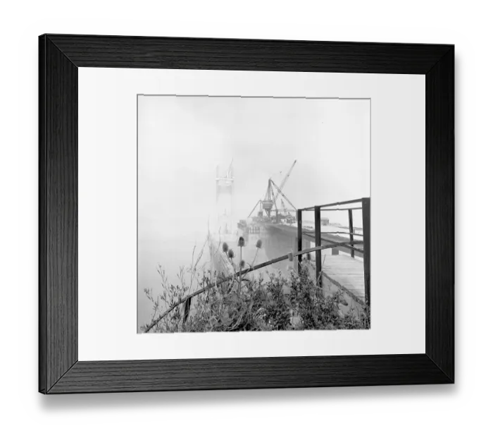 Framed Print : Building the Severn Bridge Framed Print : Building the Severn Bridge