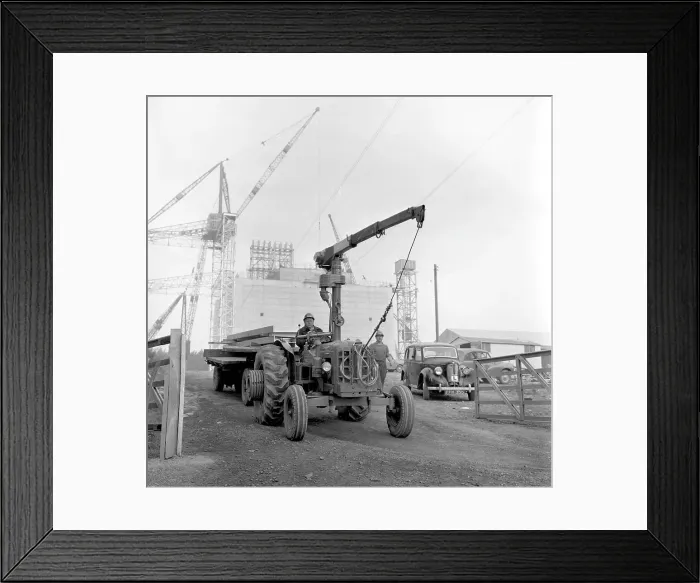 Framed Print : Building the Severn Bridge Framed Print : Building the Severn Bridge