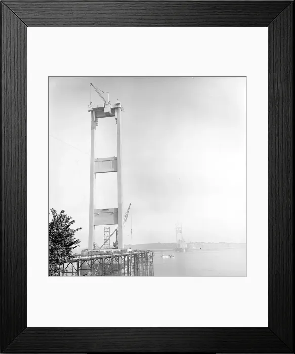 Framed Print : Building the Severn Bridge Framed Print : Building the Severn Bridge
