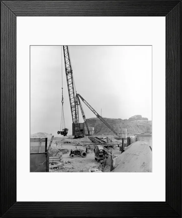 Framed Print : Building the Severn Bridge Framed Print : Building the Severn Bridge