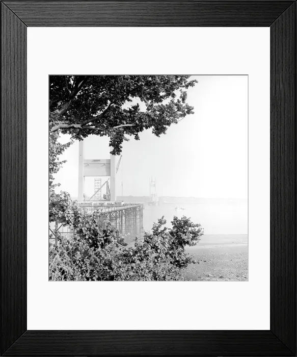 Framed Print : Building the Severn Bridge Framed Print : Building the Severn Bridge