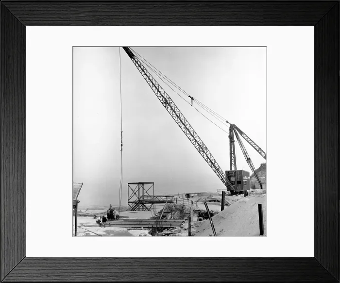 Framed Print : Building the Severn Bridge Framed Print : Building the Severn Bridge