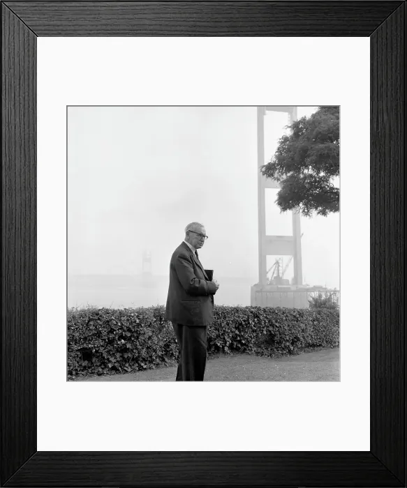 Framed Print : Building the Severn Bridge Framed Print : Building the Severn Bridge