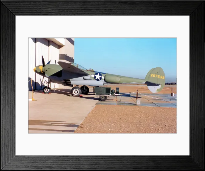 Framed Print : Lockheed P-38J-10-LO Lightning 42-67638 Framed Print : Lockheed P-38J-10-LO Lightning 42-67638