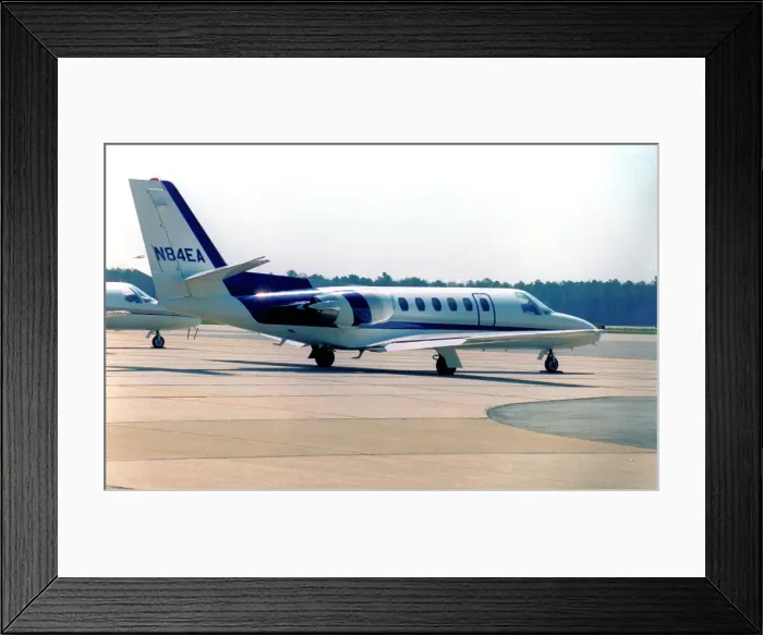 Framed Print : Cessna 550 Citation II N84EA Framed Print : Cessna 550 Citation II N84EA