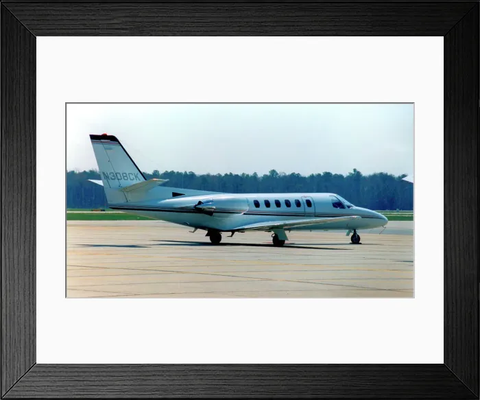 Framed Print : Cessna 550 Citation II N308CK Framed Print : Cessna 550 Citation II N308CK