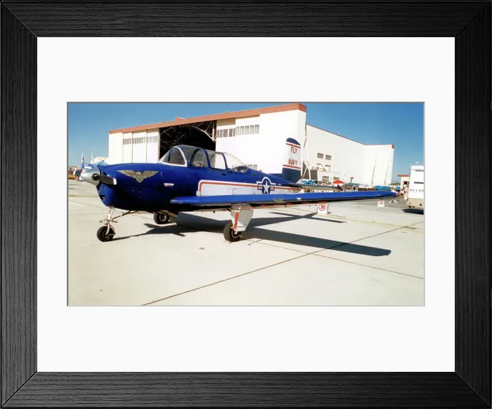 Framed Print : Beech D-45 Mentor N795FC Framed Print : Beech D-45 Mentor N795FC