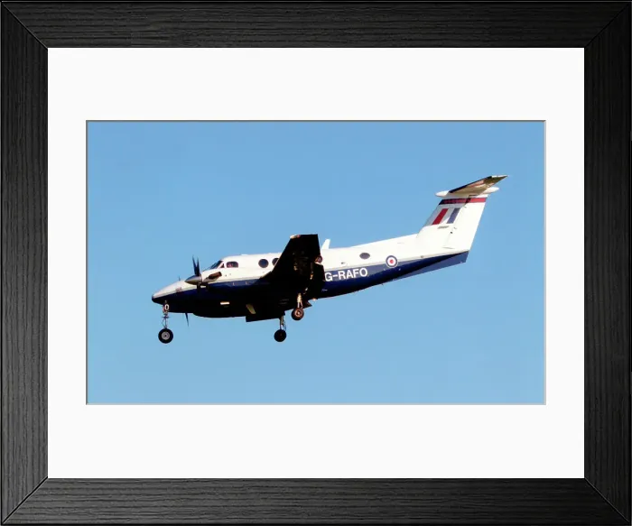 Framed Print : Beech King Air B200 G-RAFO Framed Print : Beech King Air B200 G-RAFO