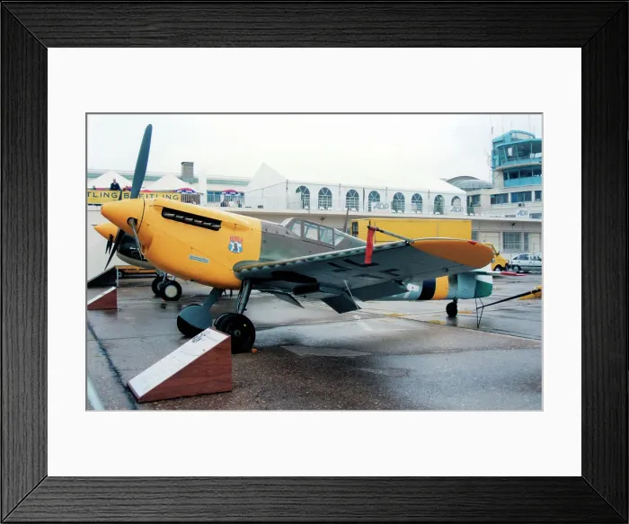 Framed Print : Hispano HA.1112-M1L Buchon G-BOML Framed Print : Hispano HA.1112-M1L Buchon G-BOML