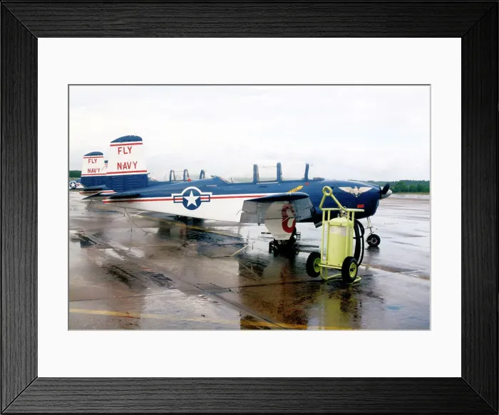 Framed Print : Beech T-34B Mentor N7098C - 140929