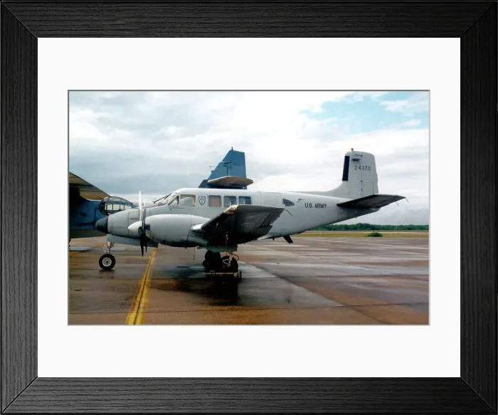 Framed Print : Beech 65 Queen Air N370HF - 85-24370 Framed Print : Beech 65 Queen Air N370HF - 85-24370