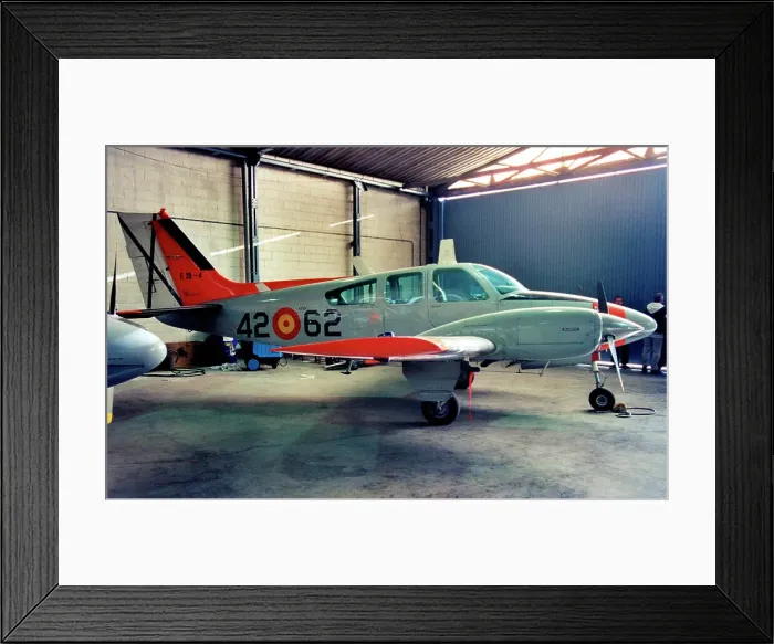 Framed Print : Beech 95-B55 Baron E.20-4 - 42-62 Framed Print : Beech 95-B55 Baron E.20-4 - 42-62