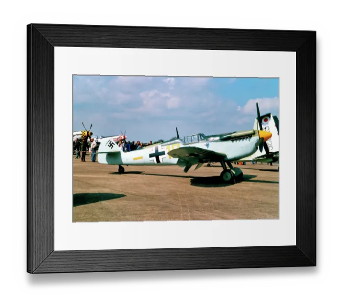 Framed Print : Hispano HA.1112-M1L Buchon G-BWUE Framed Print : Hispano HA.1112-M1L Buchon G-BWUE