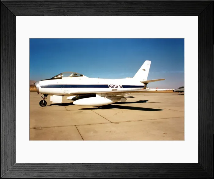 Framed Print : Canadair CL-13B Sabre 6 N80FS Framed Print : Canadair CL-13B Sabre 6 N80FS