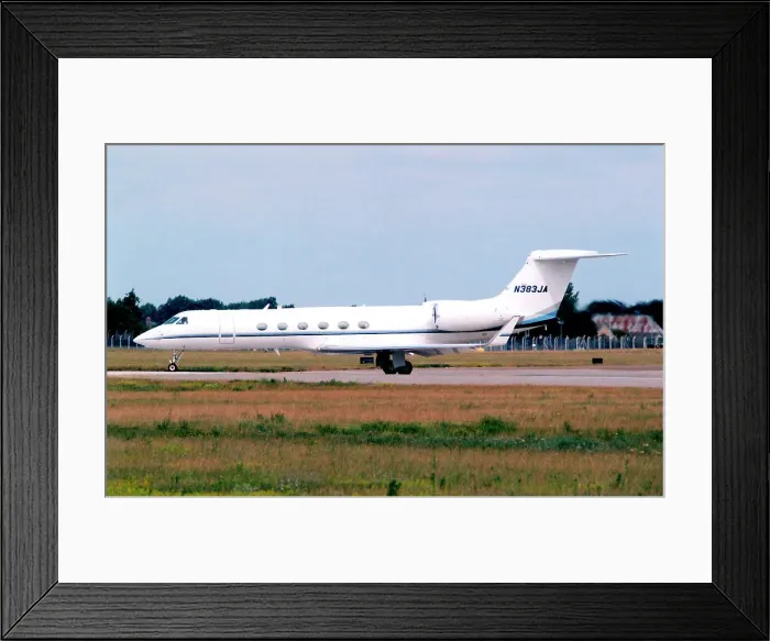 Framed Print : Gulfstream Aerospace G-V N383JA Framed Print : Gulfstream Aerospace G-V N383JA