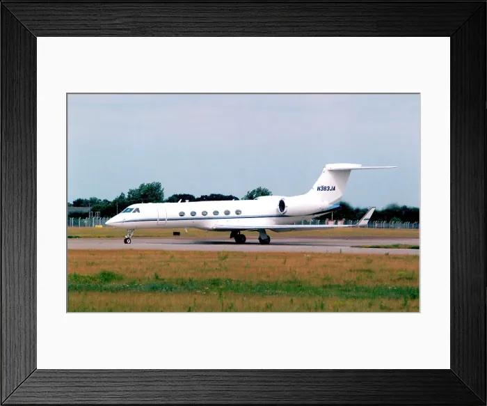 Framed Print : Gulfstream Aerospace G-V N383JA Framed Print : Gulfstream Aerospace G-V N383JA