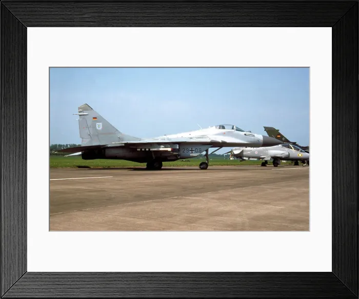 Framed Print : Mikoyan-Gurevich MiG-29A 29+08 Framed Print : Mikoyan-Gurevich MiG-29A 29+08