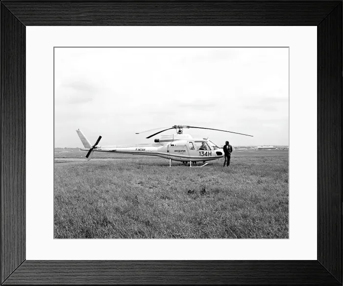 Framed Print : Aerospatiale AS350C Ecureuil F-WZAH Framed Print : Aerospatiale AS350C Ecureuil F-WZAH