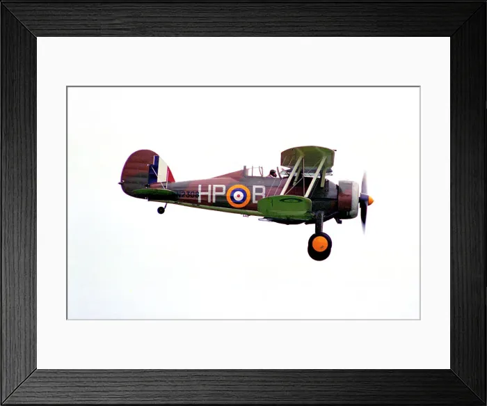 Framed Print : Gloster Gladiator I G-AMRK - N2308 - HP-B Framed Print : Gloster Gladiator I G-AMRK - N2308 - HP-B