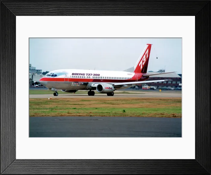 Framed Print : Boeing 737-3B7 N352AU Framed Print : Boeing 737-3B7 N352AU