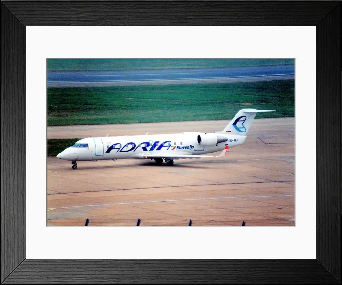 Framed Print : Bombardier CRJ-200-LR S5-AAF Framed Print : Bombardier CRJ-200-LR S5-AAF