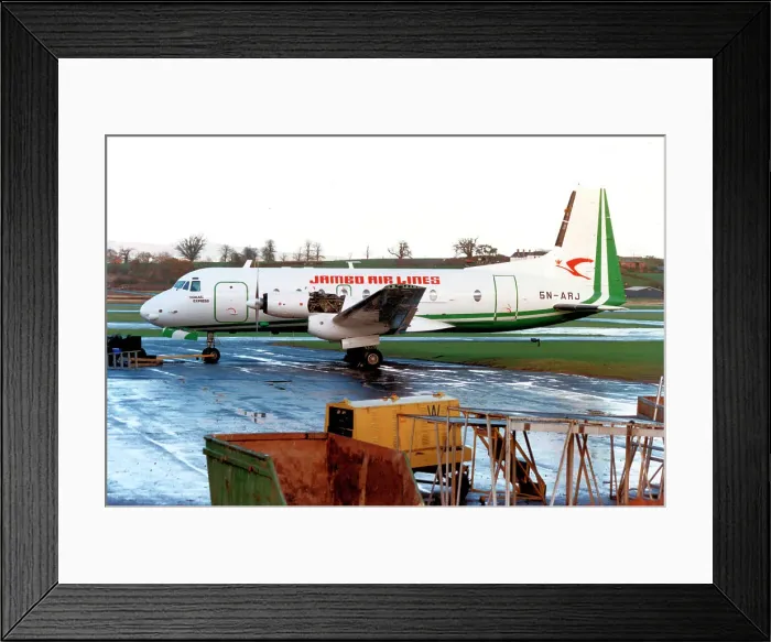 Framed Print : Hawker Siddeley 748 5N-ARJ Framed Print : Hawker Siddeley 748 5N-ARJ