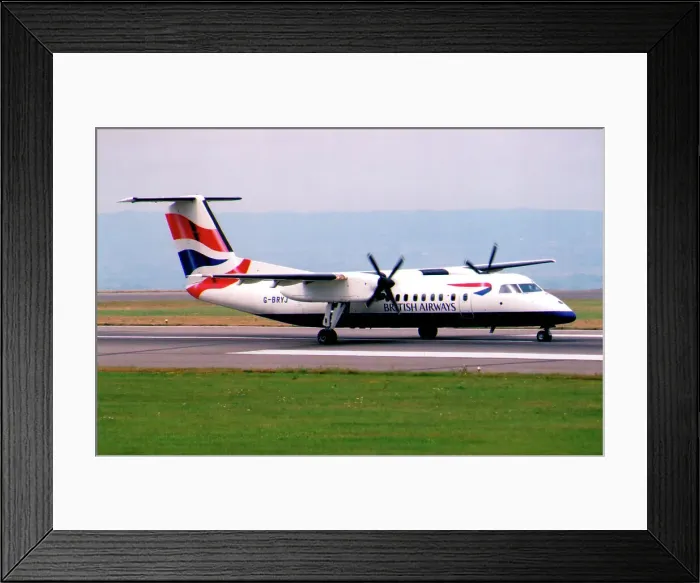 Framed Print : de Havilland Canada DHC-8-311 G-BRYJ Framed Print : de Havilland Canada DHC-8-311 G-BRYJ