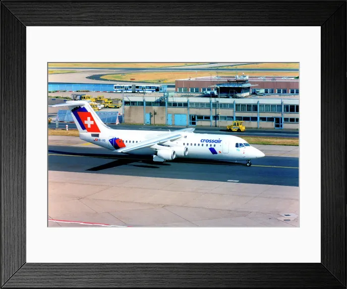Framed Print : Avro RJ100 HB-IXO Framed Print : Avro RJ100 HB-IXO
