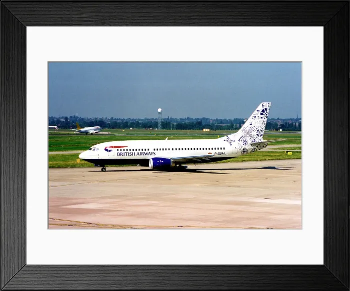 Framed Print : Boeing 737-36Q(WL) G-OHAJ