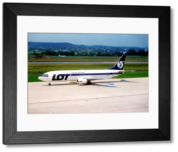 Framed Print : Boeing 737-45D SP-LLC Framed Print : Boeing 737-45D SP-LLC
