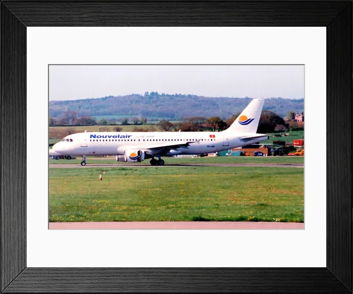 Framed Print : Airbus A320-211 TS-IND Framed Print : Airbus A320-211 TS-IND