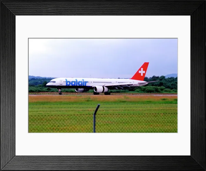 Framed Print : Boeing 757-2G5(SF) HB-IHS Framed Print : Boeing 757-2G5(SF) HB-IHS