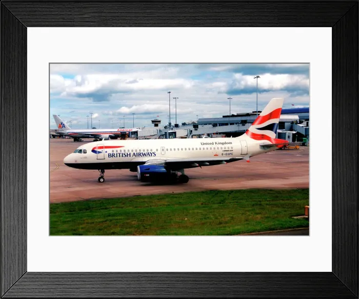 Framed Print : Airbus A319-131 G-EUPE Framed Print : Airbus A319-131 G-EUPE