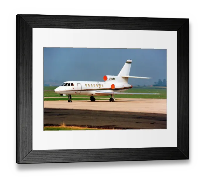 Framed Print : Dassault Falcon 50 N410WW Framed Print : Dassault Falcon 50 N410WW